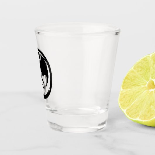 Schwarzes Drachenschussglas Schnapsglas (Rechts)
