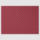Schwarzes Dragon rotes Gewebe Papier klein (Vorderseite)
