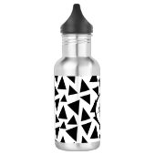 Schwarzes Dreieck Edelstahlflasche (Links)