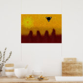 Schwarzes Dreieck Poster (Küche)