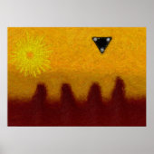 Schwarzes Dreieck Poster (Vorne)