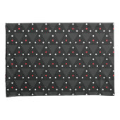 Schwarzes Dreieck-UFO-Muster Modernes Abstraktes Kissenbezug (Vorderseite-Rechts)