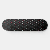 Schwarzes Dreieck-UFO-Muster Modernes Abstraktes Skateboard (Horizontal)