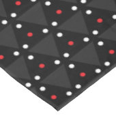 Schwarzes Dreieck-UFO-Muster Modernes Abstraktes Tischdecke (Schrägansicht)