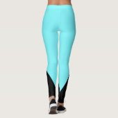 Schwarzes Dreieck | Ursprünglich | Elektrisch blau Leggings (Rückseite)
