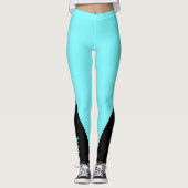 Schwarzes Dreieck | Ursprünglich | Elektrisch blau Leggings (Vorderseite)