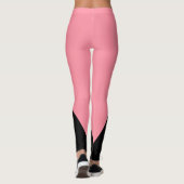 Schwarzes Dreieck | Ursprünglich | Lachs Rosa Legg Leggings (Rückseite)