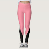 Schwarzes Dreieck | Ursprünglich | Lachs Rosa Legg Leggings (Vorderseite)