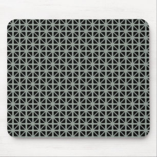 Schwarzes Dreiecksmuster Mousepad