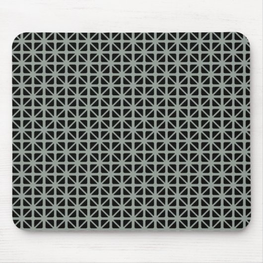 Schwarzes Dreiecksmuster Mousepad (Vorne)