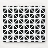 Schwarzes Dreiecksmuster Mousepad (Vorne)