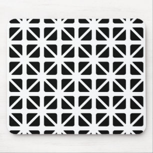 Schwarzes Dreiecksmuster Mousepad