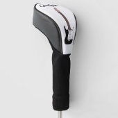 Schwarzes E-Gitarren-Design Golf Headcover (angewinkelt)