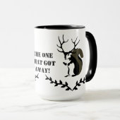 Schwarzes Eichhörnchen mit Zehenspitze Tasse (VorderseiteRechts)