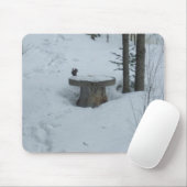 Schwarzes Eichhörnchen nach dem Frühstück Mousepad (Mit Mouse)