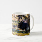 Schwarzes Eichhörnchen-Tasse Kaffeetasse (VorderseiteRechts)