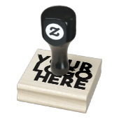 Schwarzes einfaches Firmenlogo Gummistempel (Stempel)