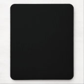 Schwarzes einfaches funktionales Elegant Mousepad (Vorne)