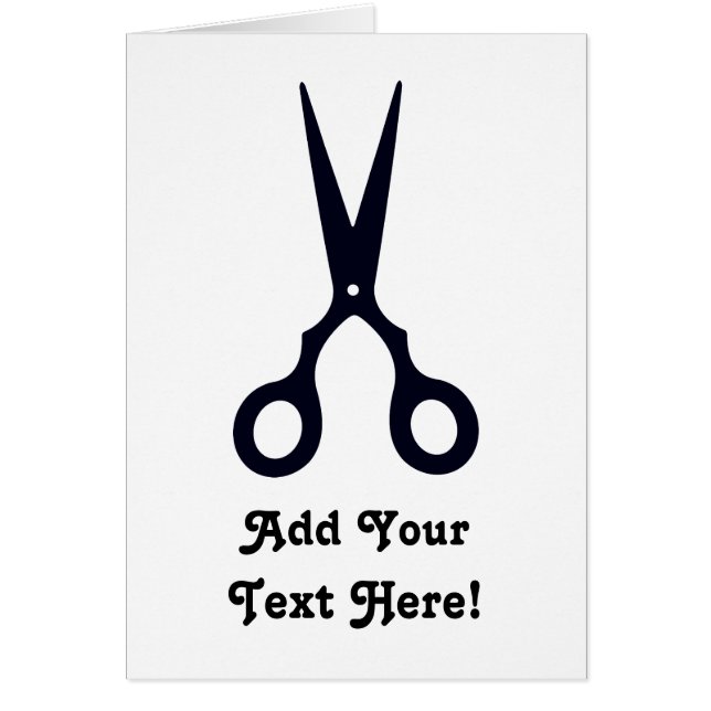 Schwarzes einfaches Haar Scissors (Vorne)