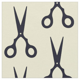 Schwarzes einfaches Haar Scissors Stoff