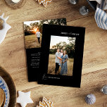 Schwarzes, einfaches, modernes, fröhliches und hel feiertagskarte<br><div class="desc">Das Black Simple Modern Merry and Bright Foto Holiday Card Design, in dem Einfachheit und Eleganz mit einer Touch von Weihnachtscharme einhergehen. Das Hotel bietet eine stimmungsvolle, schwarz-weiße Ästhetik, die Ihren Urlaub mit einem Gefühl von purer Eleganz verbindet und somit eine zeitgenössische Wahl für alle, die eine moderne Drehung auf...</div>