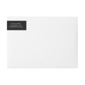 Schwarzes einfaches modernes Minimalist | Termin v (Vorderseite)