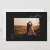 Schwarzes Einfaches Modernes Weihnachten Frohe Ver (Vorderseite)