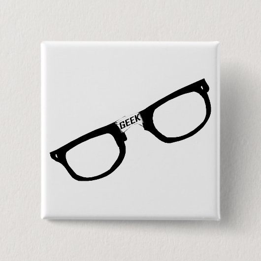 Schwarzes eingefaßte Aussenseiter-Gläser Button (Vorderseite)