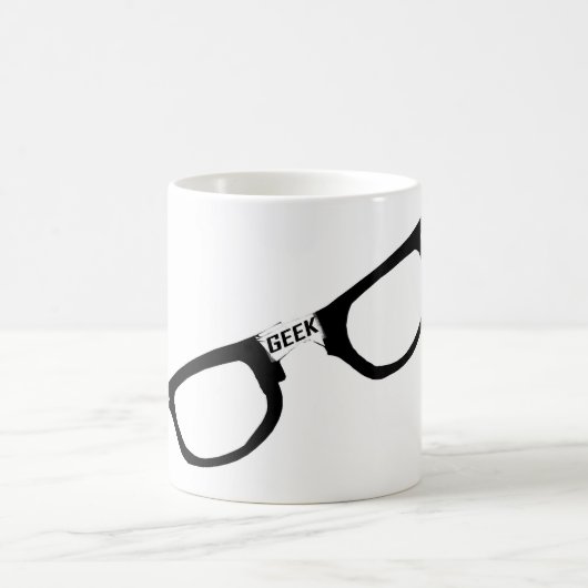 Schwarzes eingefaßte Aussenseiter-Gläser Kaffeetasse (Mittel)