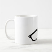 Schwarzes eingefaßte Aussenseiter-Gläser Kaffeetasse (Links)