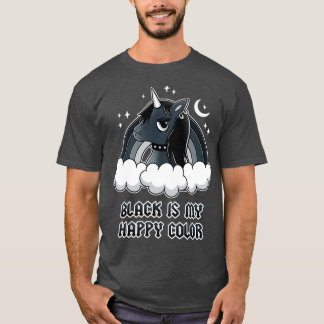Schwarzes Einhorn 1 T-Shirt