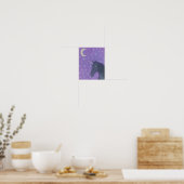 Schwarzes Einhorn Poster (Küche)