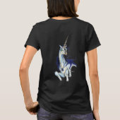 Schwarzes Einhorn T-Shirt (Rückseite)