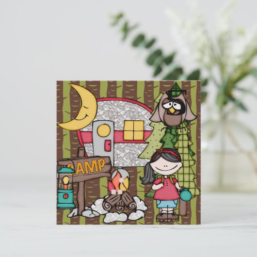 Schwarzes Einladung (Stehend Vorderseite)