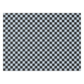 Schwarzes Eis kariertes Muster Tischdecke (Vorderseite (Horizontal))