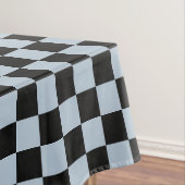 Schwarzes Eis kariertes Muster Tischdecke (Beispiel)
