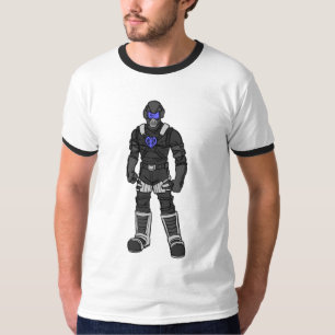 Schwarzes Eis-Zeichnen T-Shirt