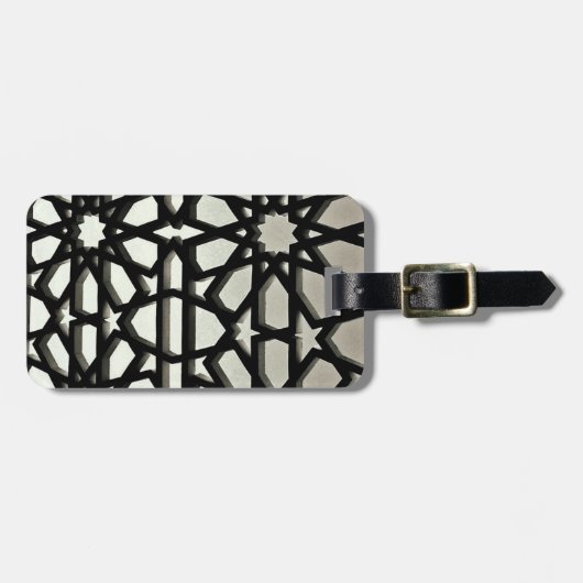 Schwarzes Eisen-Tor Gepäckanhänger (Vorderseite horizontal)