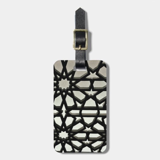 Schwarzes Eisen-Tor Gepäckanhänger (Vorderseite vertikal)