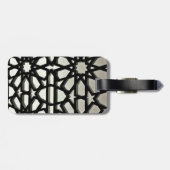 Schwarzes Eisen-Tor Gepäckanhänger (Rückseite horizontal)