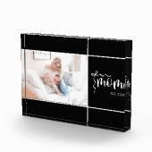 Schwarzes elegantes Geschenk für Mütter mit Foto (Rechts)