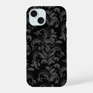Schwarzes elegantes Handyhülle iPhone 15 Hülle