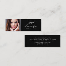 Schwarzes Elegantes Minimal-Foto-Make-up