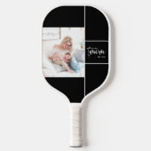 Schwarzes elegantes Mutter-Established-Add-One-Pho Pickleball Schläger (Vorderseite)