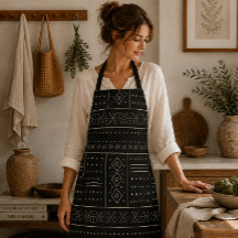 Schwarzes Elfenbein-Tribal-Geometrisches Muster |