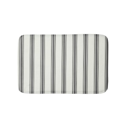 Schwarzes Elfenbeinmuster Badematte (Vorderseite)