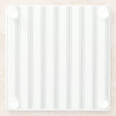 Schwarzes Elfenbeinmuster Glasuntersetzer (Rückseite)