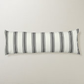 Schwarzes Elfenbeinmuster Seitenschläferkissen (Rückseite)