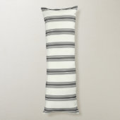 Schwarzes Elfenbeinmuster Seitenschläferkissen (Rückseite (Vertikal))