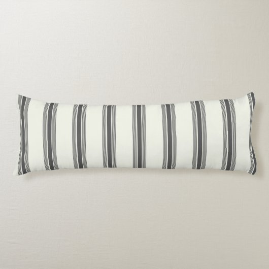 Schwarzes Elfenbeinmuster Seitenschläferkissen (Vorderseite)